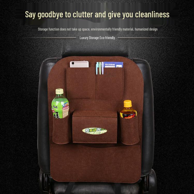 Filz Auto Rücksitz Organizer - Multifunktionale Hängende Aufbewahrungstasche