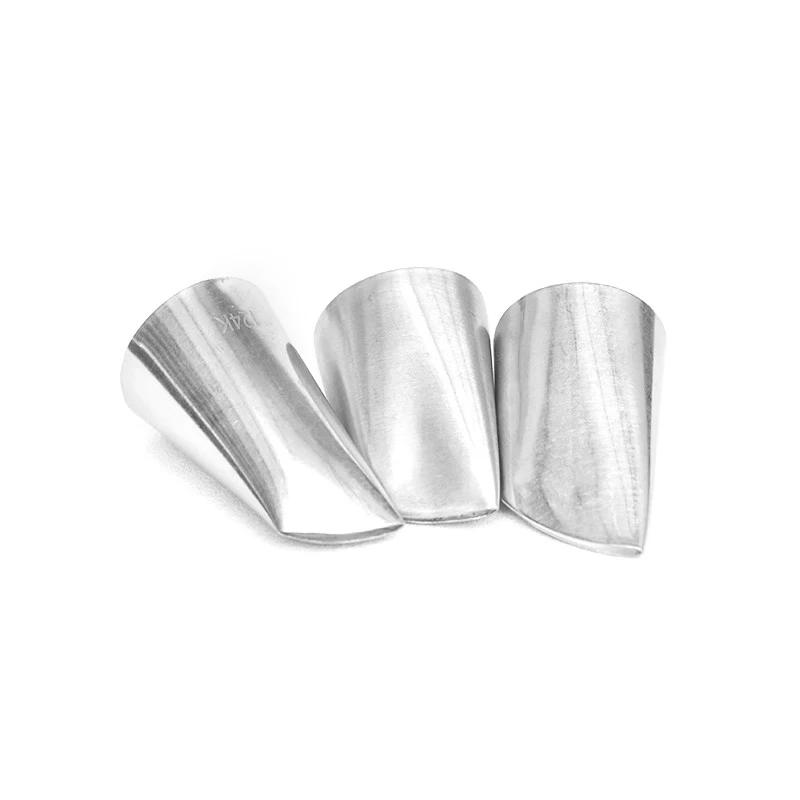 #124K 125K 126K Rosenblatt-Tüllen Spritztüllen für Gebäck Fondant-Kuchendekoration Spritztüllen für Süßwaren Glasur Spritzbeutel-Tüllen Backwerkzeug