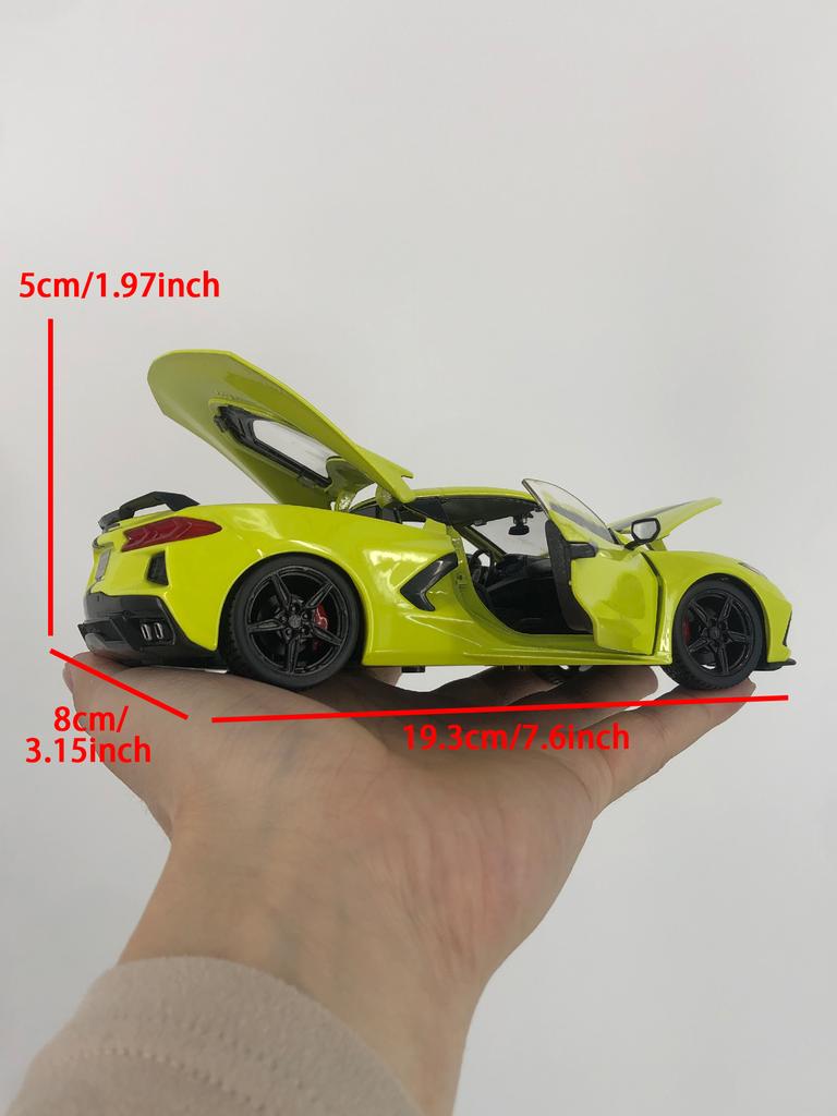 AABJY1 Maisto 1:24 Chevrolet Corvette Stingray Coupe 2020 car model, zinc alloy metal decoration, collectible gift car