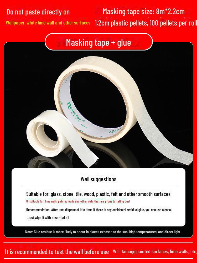 Wedding Props & Supplies: Masking Paper, Double-Sided Tape, Traceless Adhesive Balloons, and More for Wedding Decoration