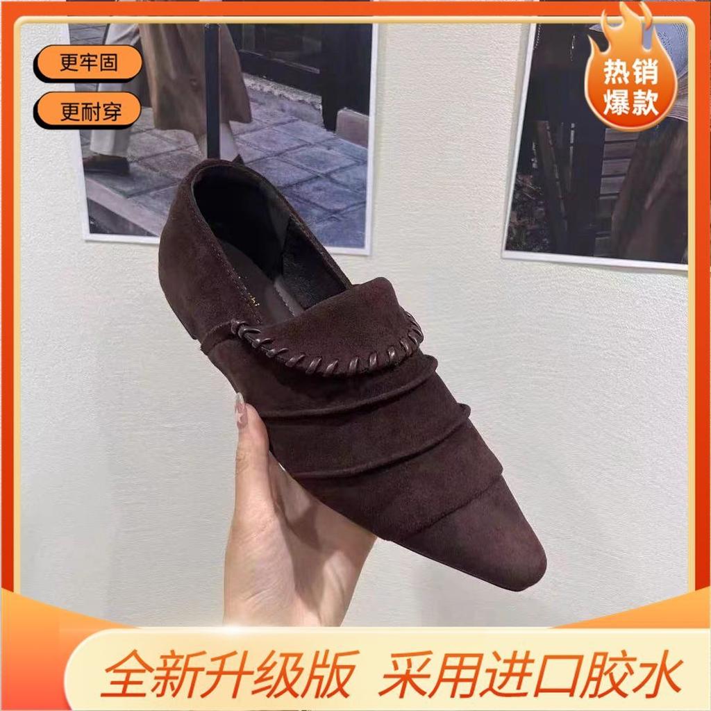 Herbst und Winter Neu Europäische Station 2025 Neue Damenschuhe Lässig Spitz Zehe Flach Damen Einzel Schuhe Alle Jahreszeiten