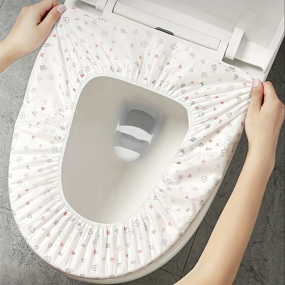 

10 шт. очень большой водонепроницаемый чехол для унитаза, толстая подушка для сиденья унитаза, чехол для унитаза, ванная комната Style 3
