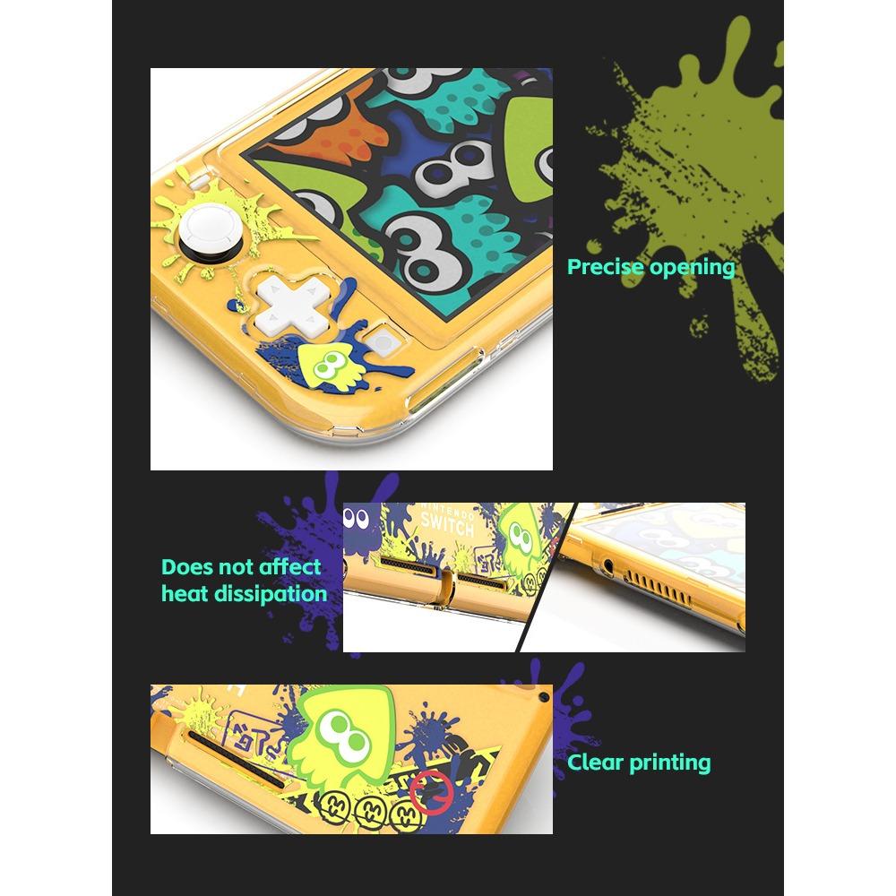 Compatibil cu Husă Protectoare Data Frog pentru Nintendo Switch, Husă Joypad cu Piele Animal pentru Switch Light, Husă pentru Hard Disk