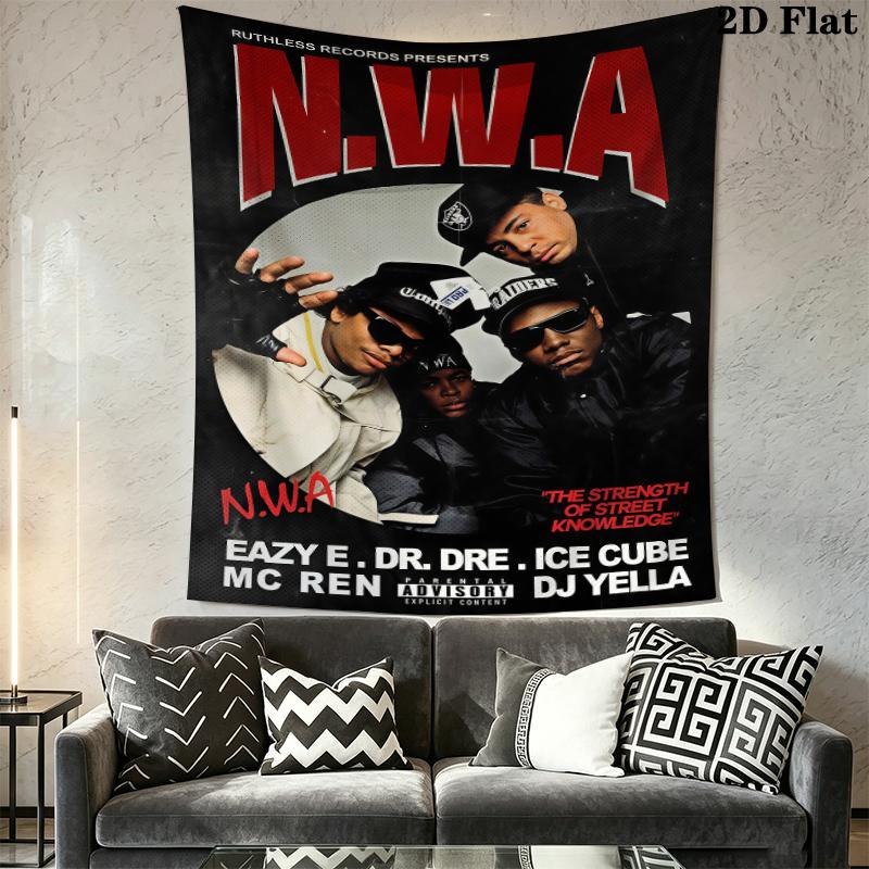 Tang Clan Wall Tapestry Aesthetic Wall Hanging Printed Fabric Blanket Decorative Tapestries for Bedroom Living Room Home Decor