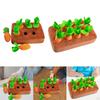 Carrot Toy Interactive games Montessori Toys for Activity Gifts Counting Pulling