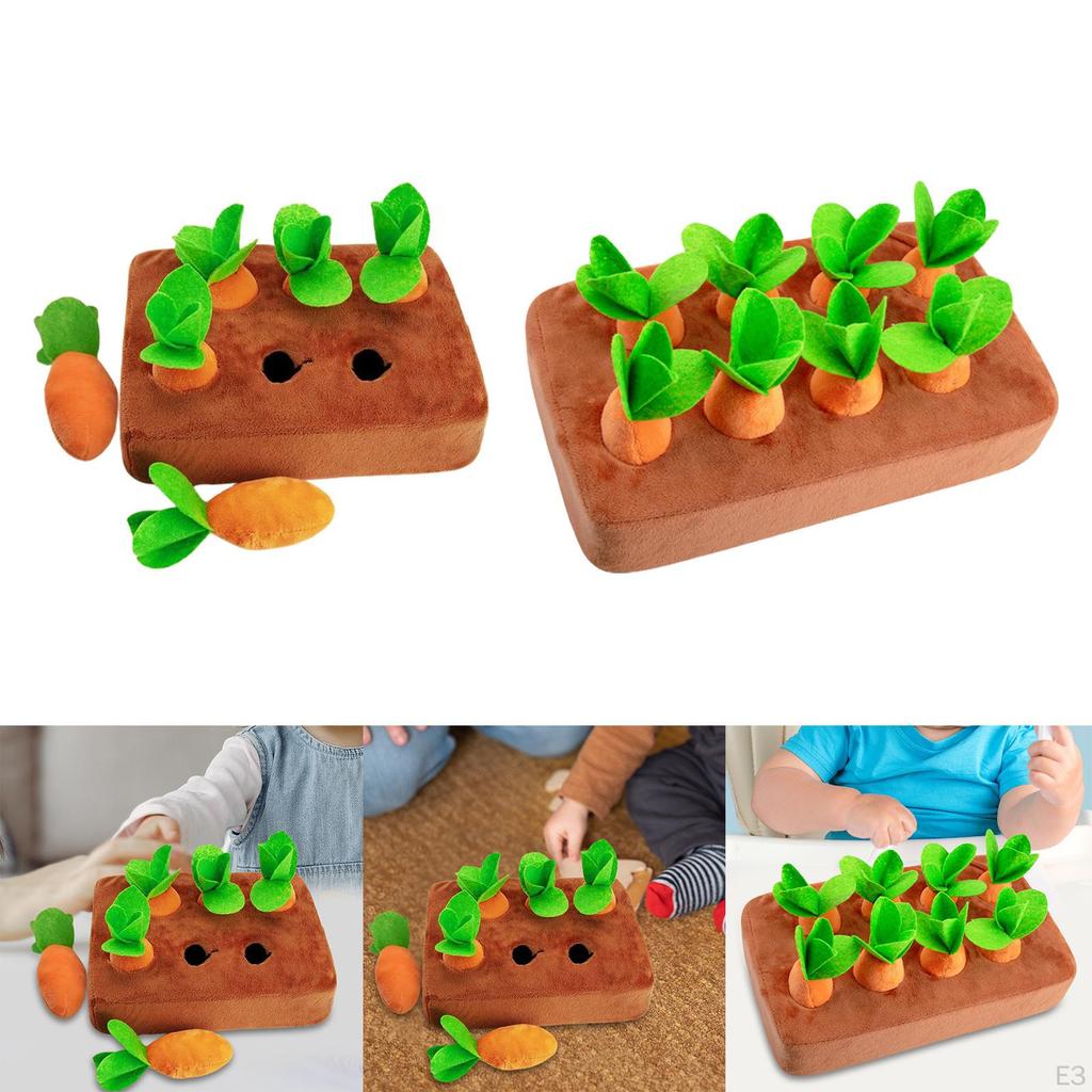Carrot Toy Interactive games Montessori Toys for Activity Gifts Counting Pulling