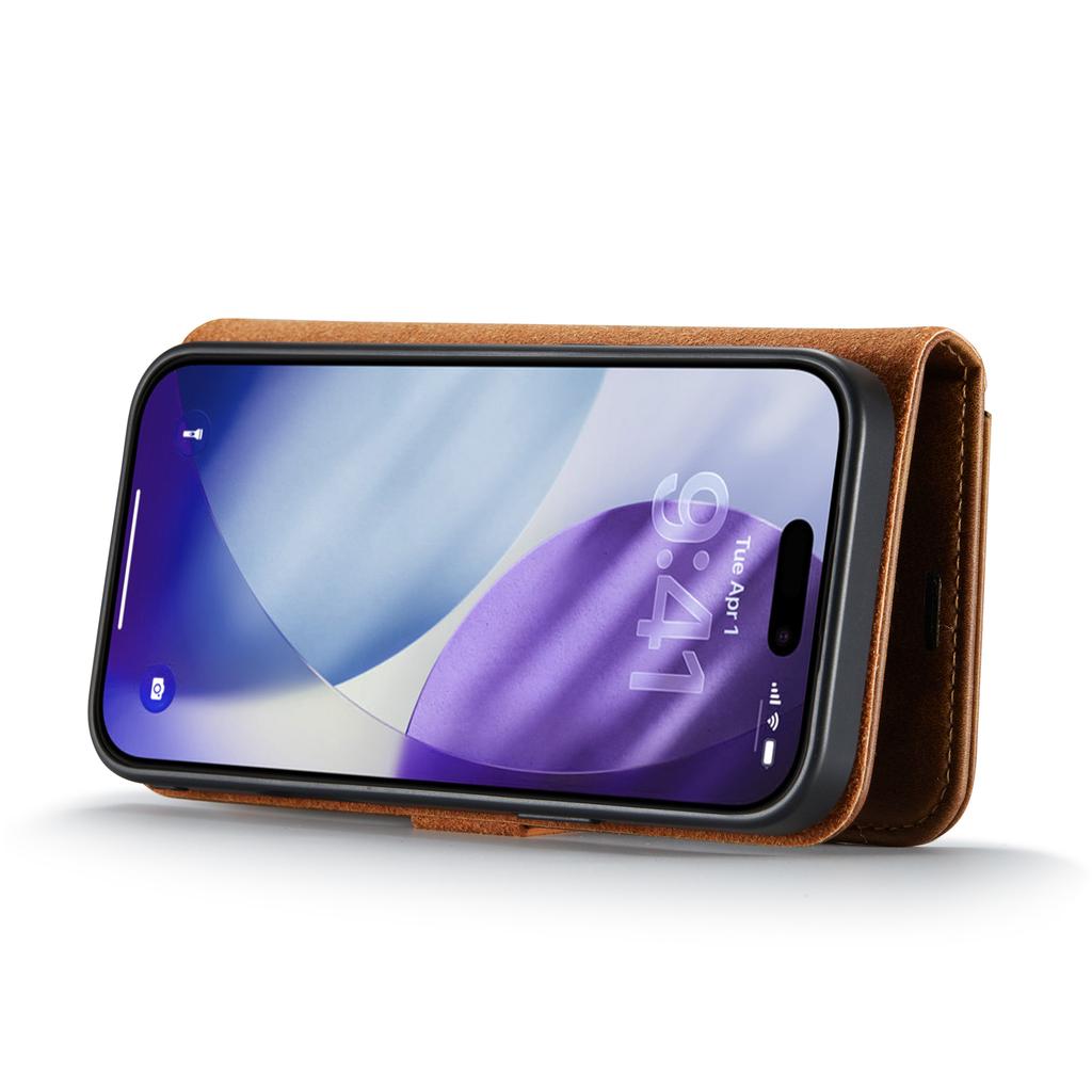 DG.MING dla iPhone 17 Pro Max Etui Odpinany Pokrowiec na Telefon ze Skóry Licowej