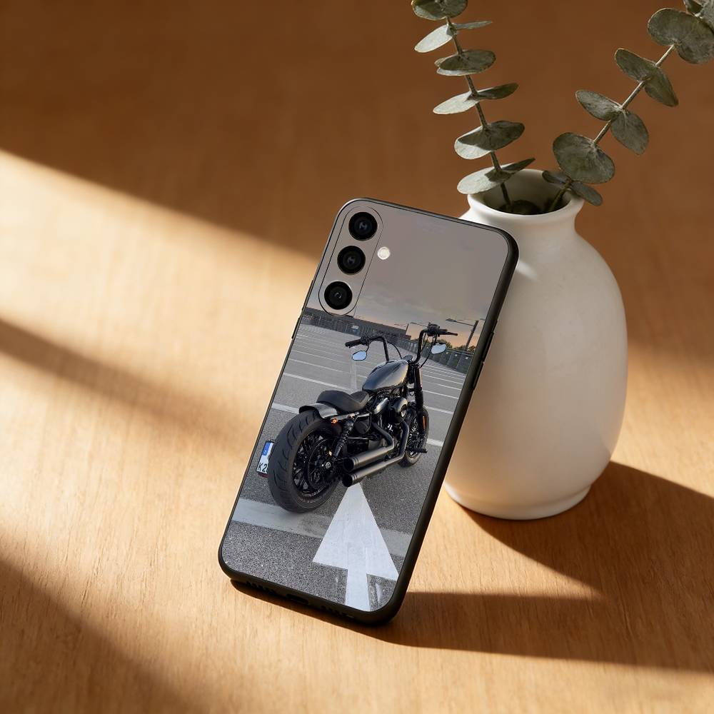 Iron 883 Motorrad Handyhülle für Samsung Galaxy A20, 21s, 22, 31, 32, 52, 53, 72, 73, 80, 91 Weiche Schwarze Hülle