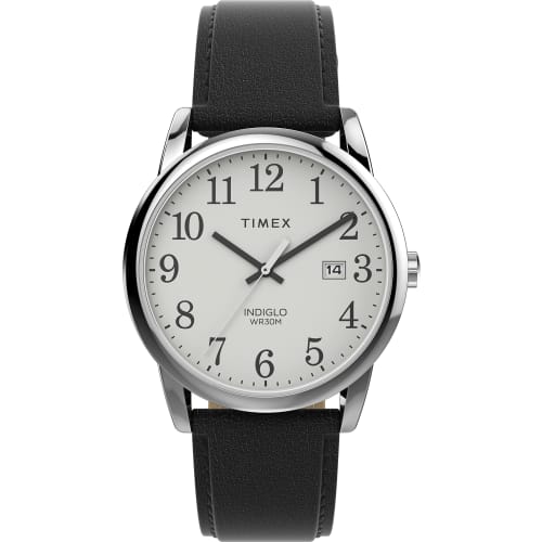 

Timex Men s EasyReader Watch, 38mm, Black/Silver Tone/White, 38mm, Classic