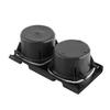 Car Interior Front Center Console Cup Holder Coin Holder for BMW E46 1998 2004 Black