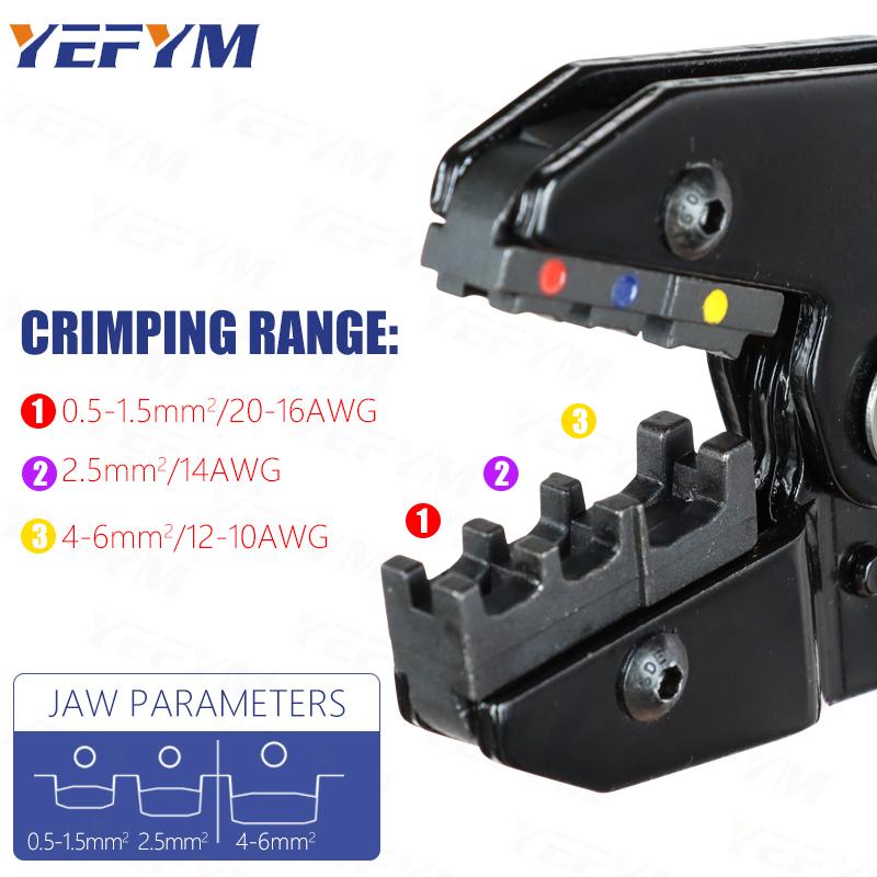 Crimping Tool For Insulated Electrical Connectors - Ratcheting Wire Crimper - Wire Crimp Tool 22-10 AWG(0.5-6mm)