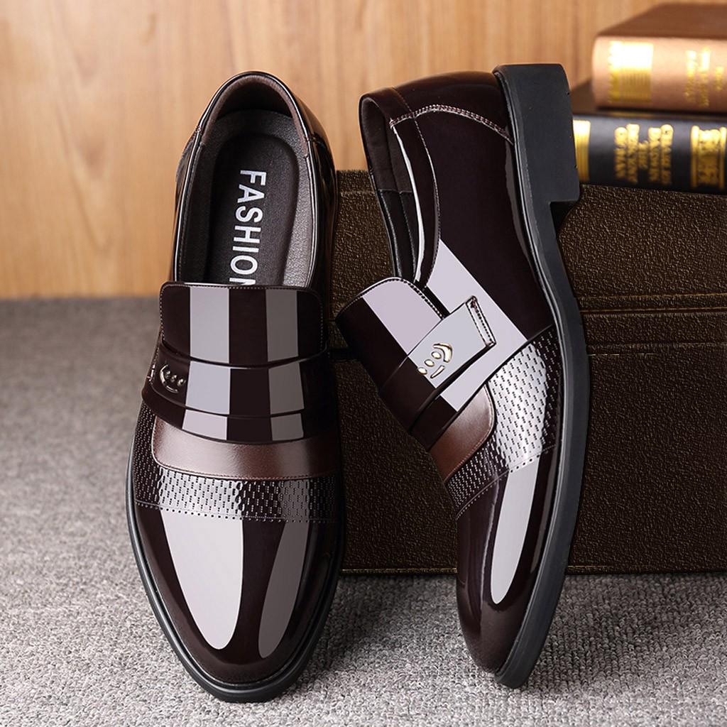 About1988 Business Leather Shoes Men Breathable Formal Dress Shoes