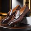 British Loafer Doudou Shoes Business Casual Breathable Leather Shoes Men's Young Tassel Small Leather Shoes Factory