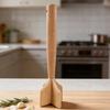 Wooden Meat Masher Potato Crusher Heavy-Duty Mincing Tool for Ground Meat Burgers Vegetables BPA-Free Essential Kitchen Utensil for Home Cooking