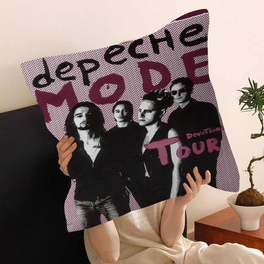 D-Depeche-M-Mode Singer Cushion Cover Inches Farmhouse Decor Home Throw Pillow Covers For Couch Decorations