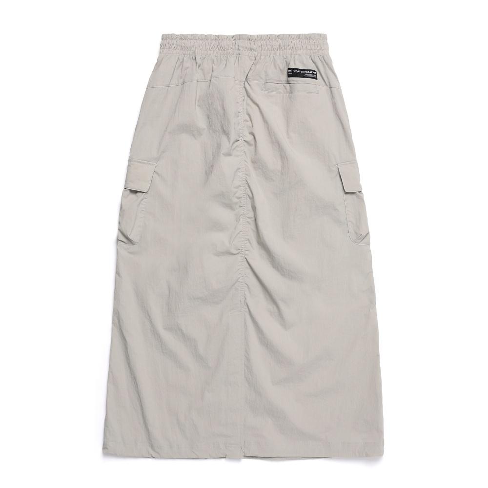 NATIONALGEOGRAPHIC N251Wsk080 Women'S Cygnus Woven Cargo Pocket Skirt Mourning Beige