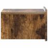 Wall Mounted Nightstand Smoked Oak 33 x 34.5 x 24 cm