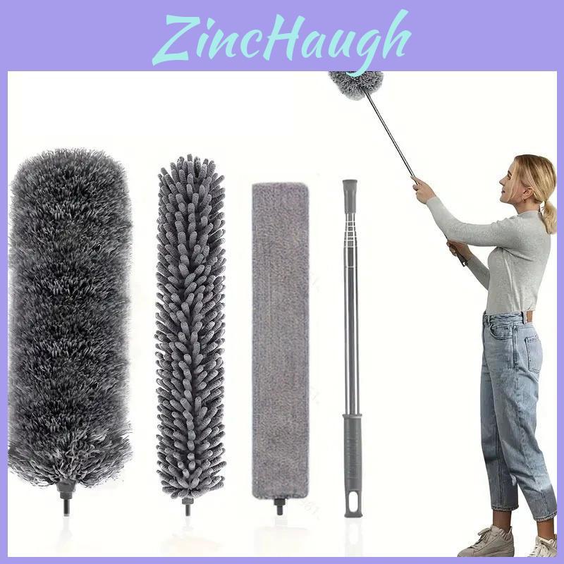 Fiber Dusting Duster With Telescopic Pole For Home Cleaning And Dusting Tasks