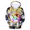 Spring Autumn Dragon Ball Retro Cotton Warm Cotton Hoodie Children's 3D Printed Sweatshirt Unisex Kids Casual Coat