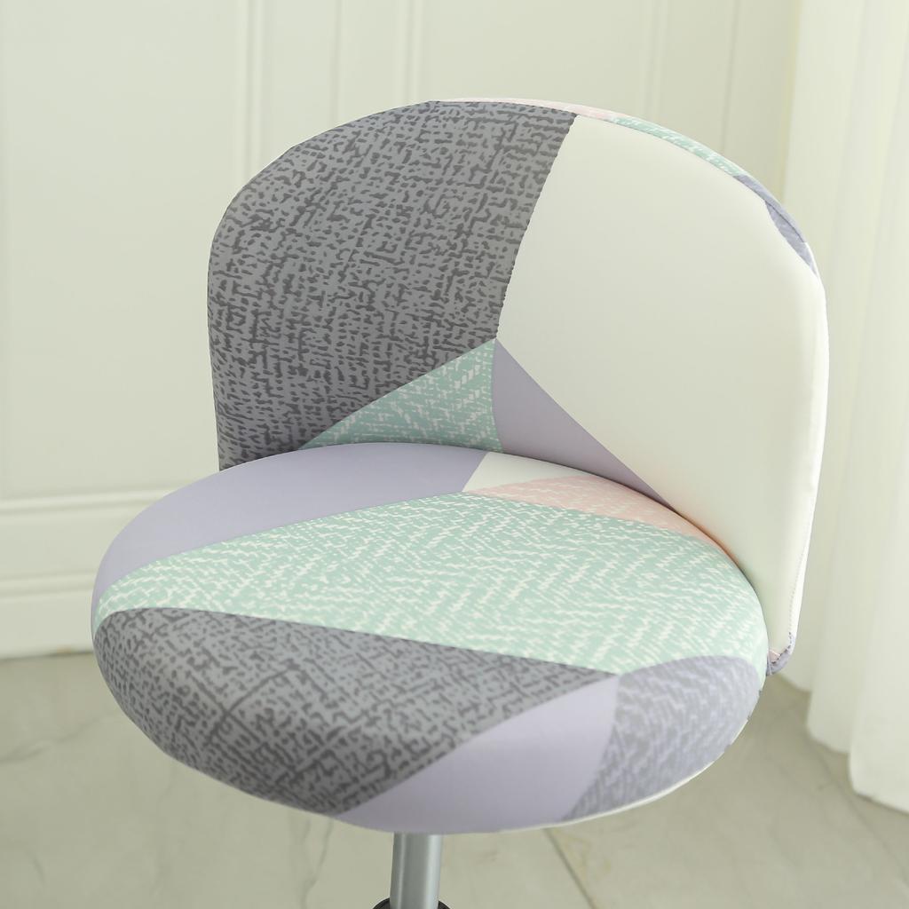 Universal Arc-shaped Chair Cover Cushion Backrest Computer Office Negotiation Meeting Seat Cover Milk Tea Shop Chair Stool
