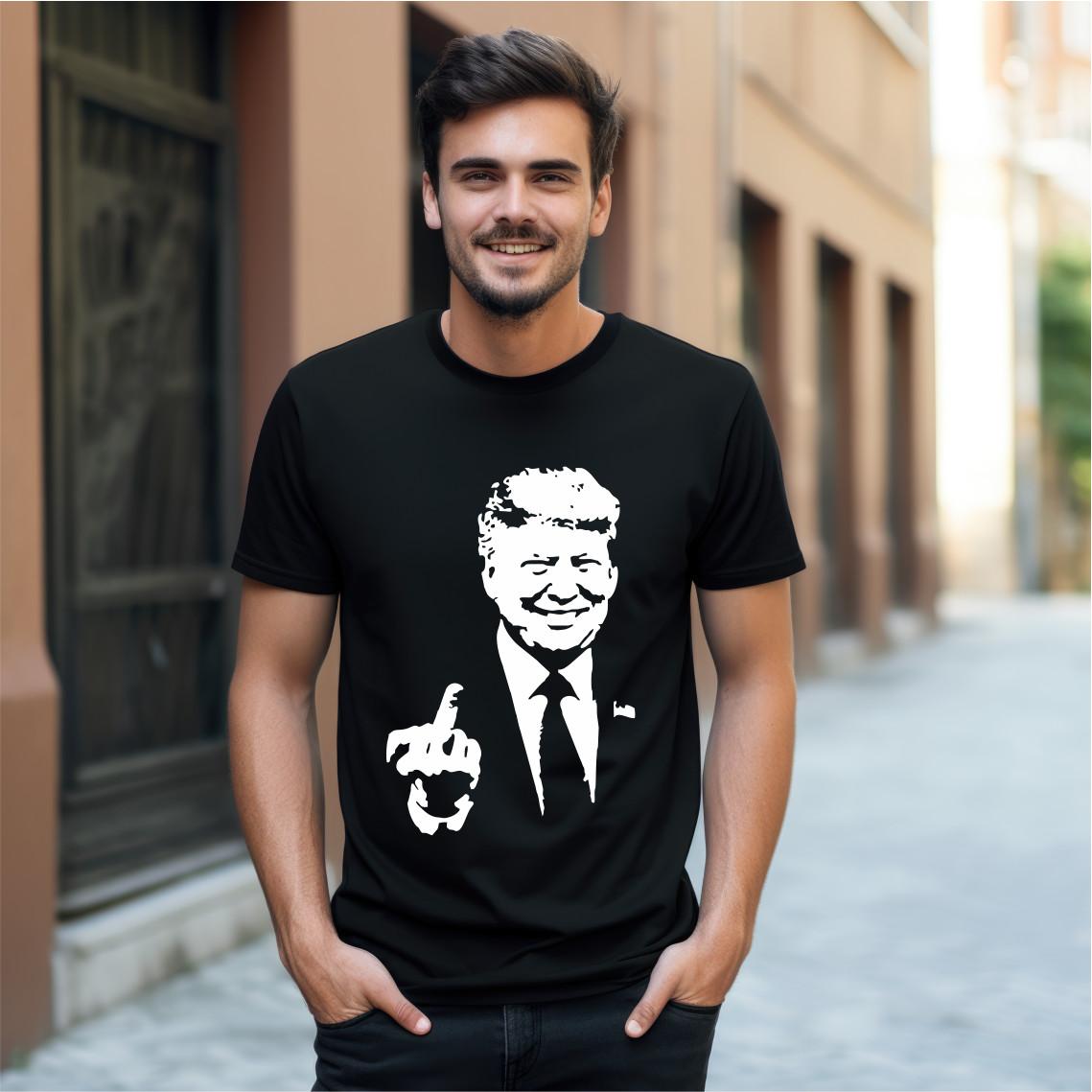 

Дональд Трамп Средний Палец Показать Птицу Смешная Футболка Трамп Американский Ругательство L