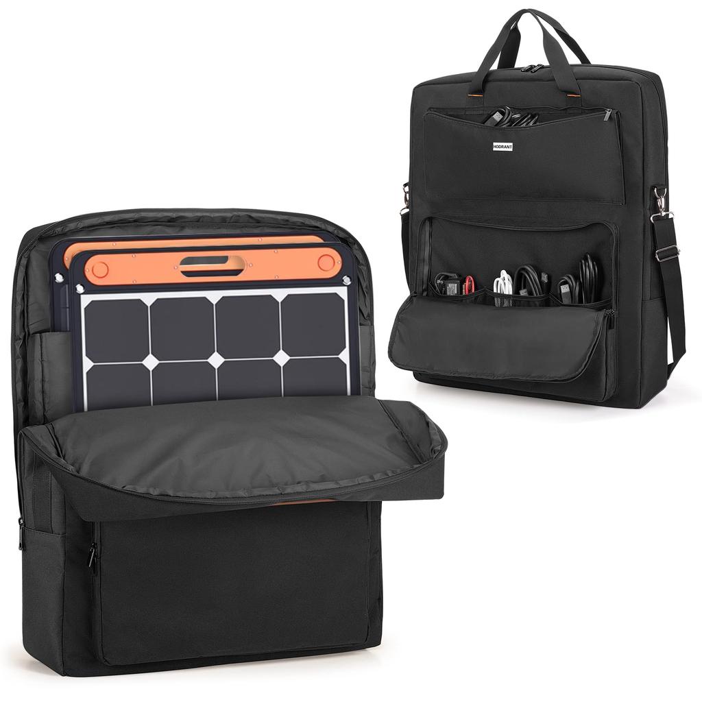 HODRANT Solar Panel Storage Fits Jackery SolarSaga Holds 2 Solar Solar Panel Case Bag, 100/200, Panels,