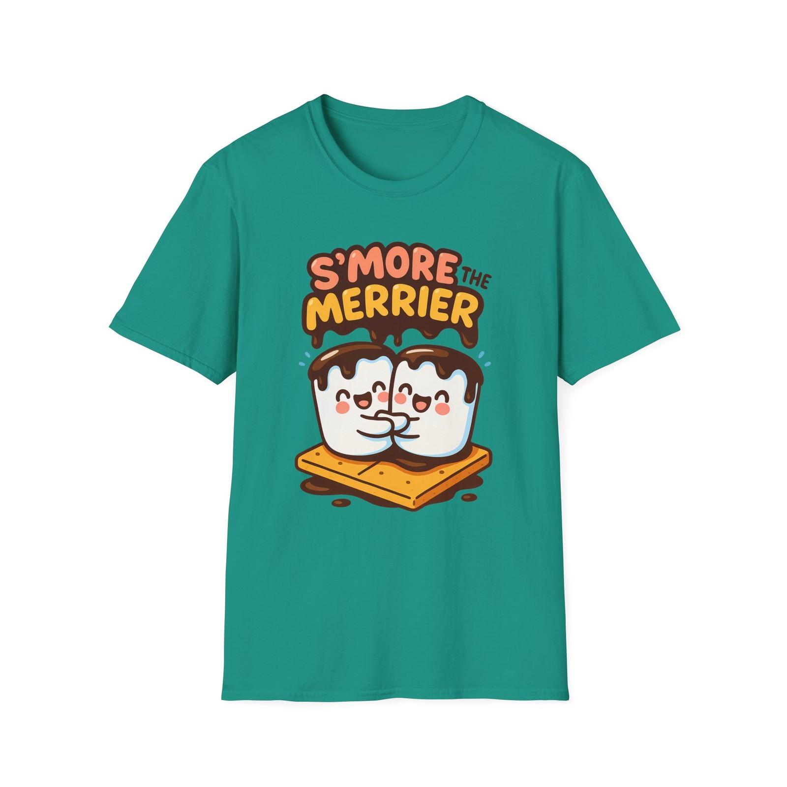 Unisex Softstyle T-Shirt Mens Womens Tees Top Marshmallow Hug S’mores Funny Holiday Christmas S