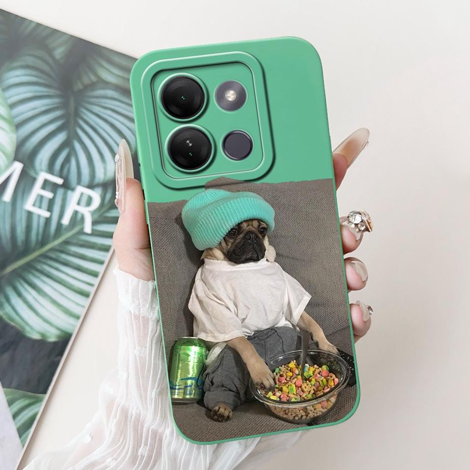 For Infinix Smart 7 HD Case X6516 Cute Funny Cartoon Cover Shockproof Phone Case For Infinix Smart 7 Plus Smart7 X6515 Soft Bags