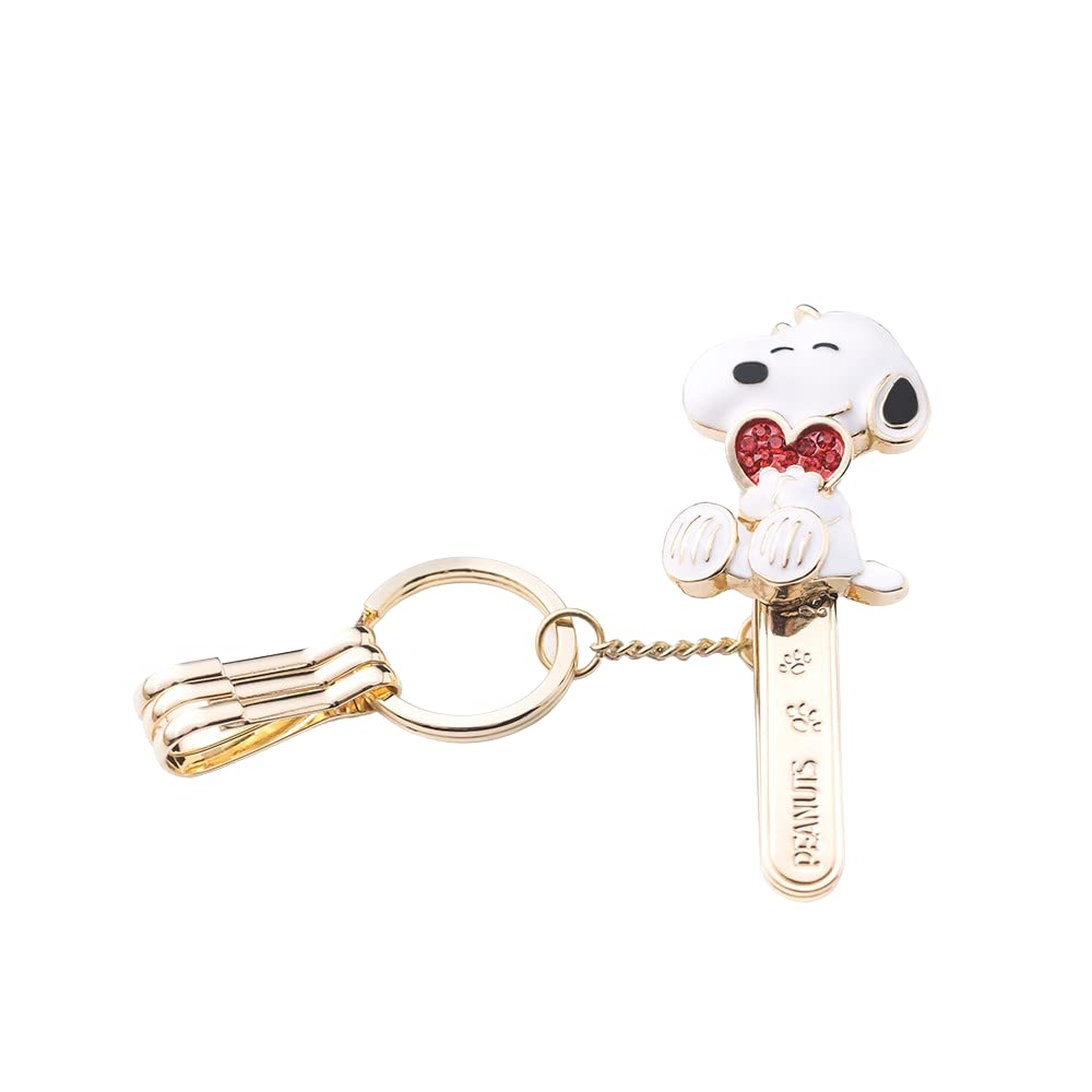 

PEANUTS Сумка Клипса для ключей Снупи Сердце Брелок Шарм для сумки Товары Снупи Популярные [Три карата]