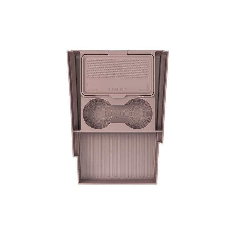 Fits 26 AITO M9 Models: Multi-functional Center Console Storage Box & Glasses Holder for Car Accessories.