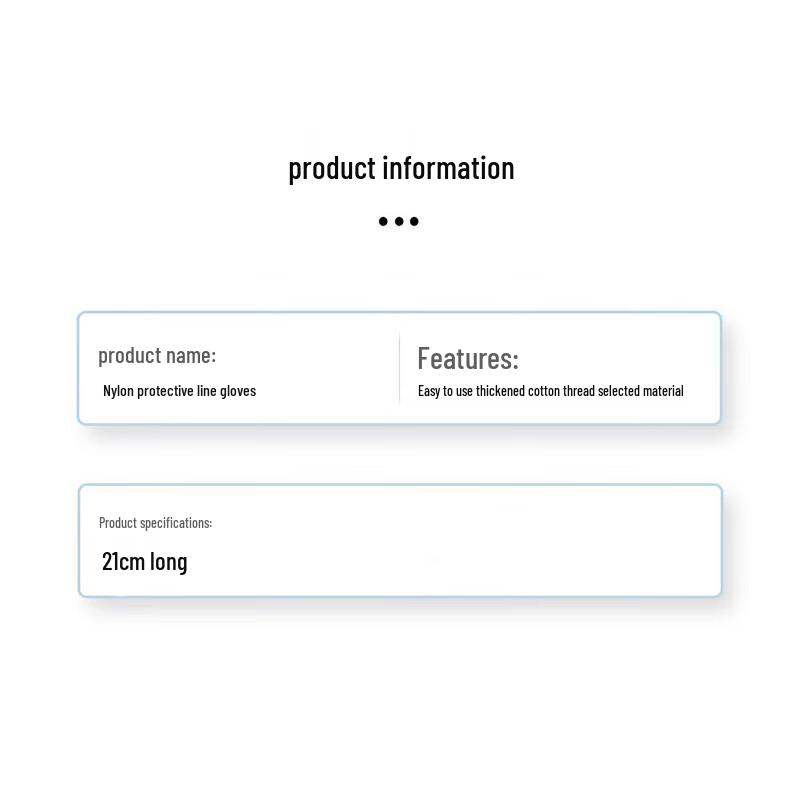 Lianjia Knitted Cotton Nylon Work Gloves