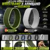 Adjustable Upper Arm Bicep & Wrist Strap for Garmin CIRQA Premium Custom Nylon Loop Soft Replacement Smart Sport Band Accessory