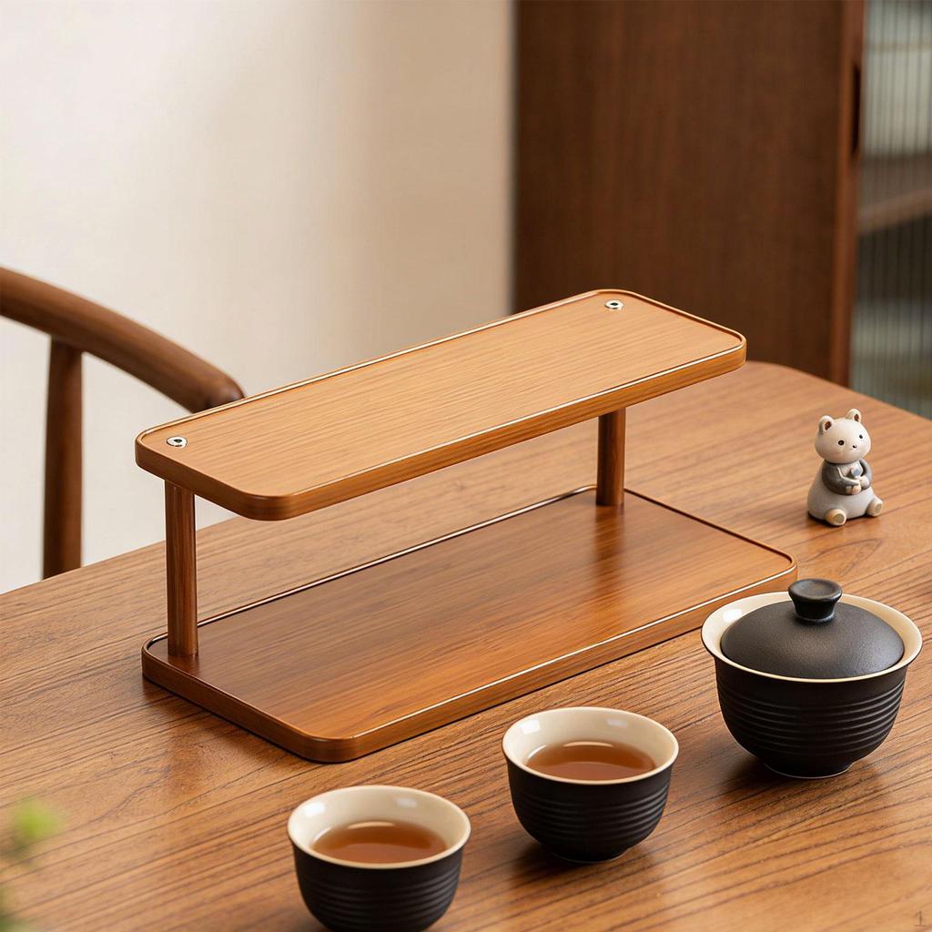 Storage Shelf, 2-tier, for Kitchen Cabinets, Cups And Perfume, Office, Bedroom, Sculptures Toys