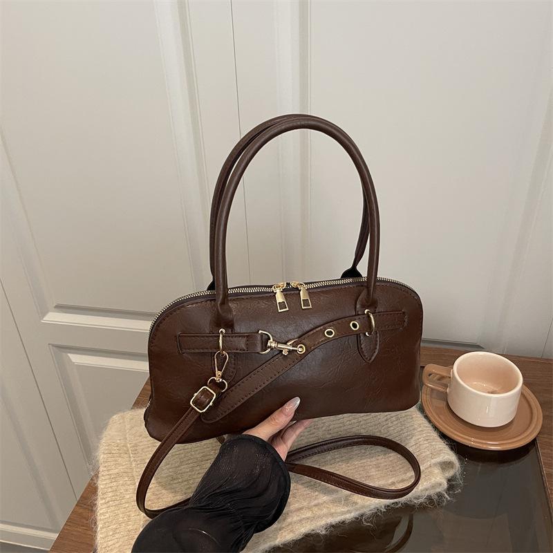 Underarm Bag - Commuter Crossbody Bag with A Retro Texture and A Shell Design Bag