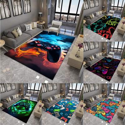Game Controller Design Carpet for Living Room Modern Home Decoration Sofa Tea Table Large Rug Washable Bedroom Bedside Floor Mat