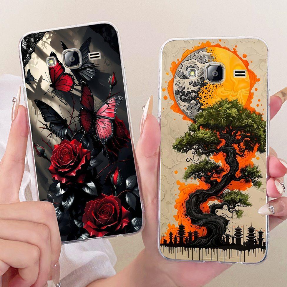 Clear For Samsung J3 2016 Case Cute Fashion Luxury Funny Cool Painted Casing For Samsung Galaxy J3 2016 J320A J320H J3109 J320FN