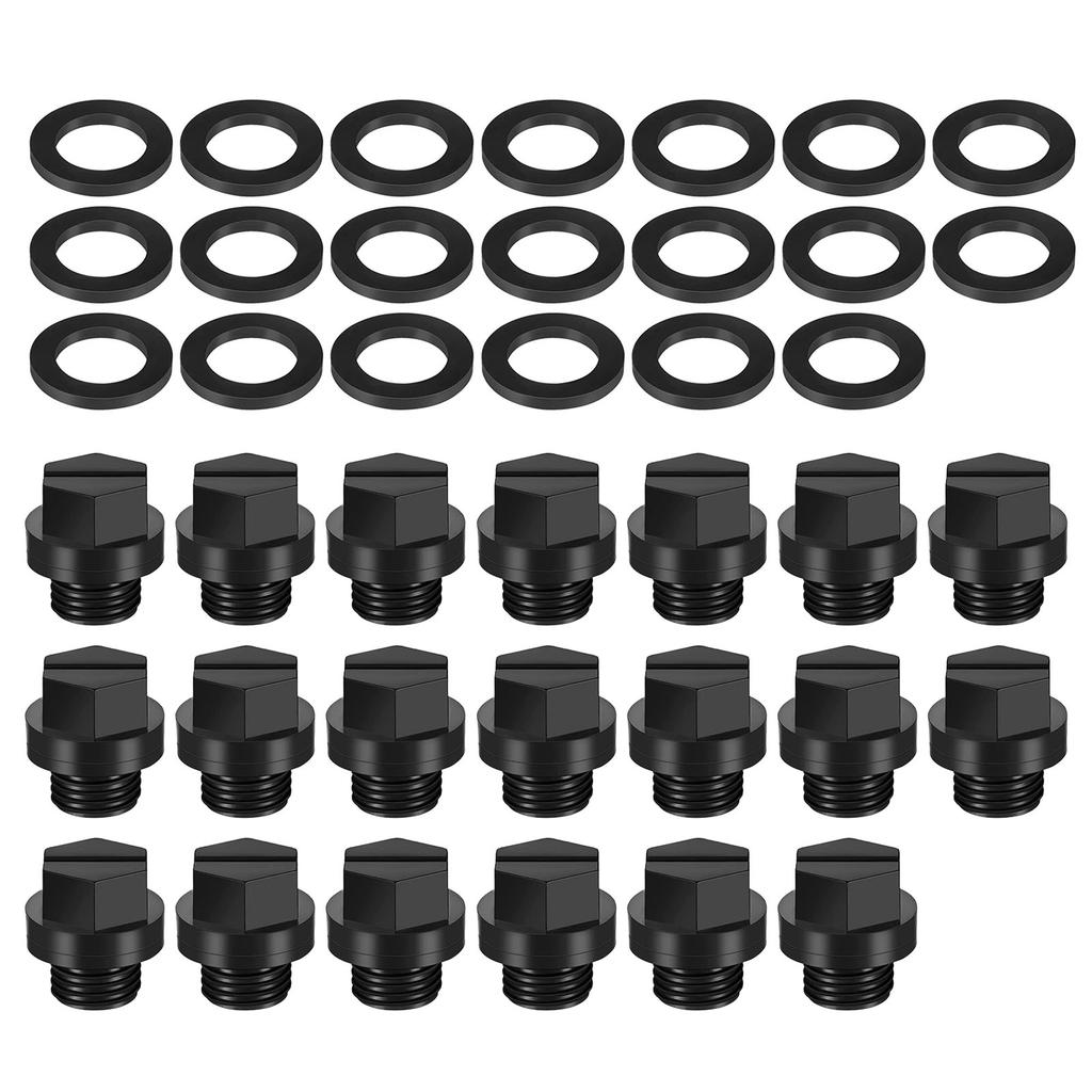 20pcs Portable Drain Plugs Gasket Set for Haywards Pool Cleaner Pumps Accessory with Super Pumps and Power Series