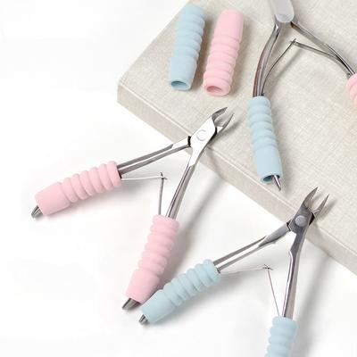 6Pcs Manicure Nipper Non-slip Handle Grip Cover, Soft Sponge Pen Holder Wrap, Sweat-proof Hand Protector for Nail Art Tools