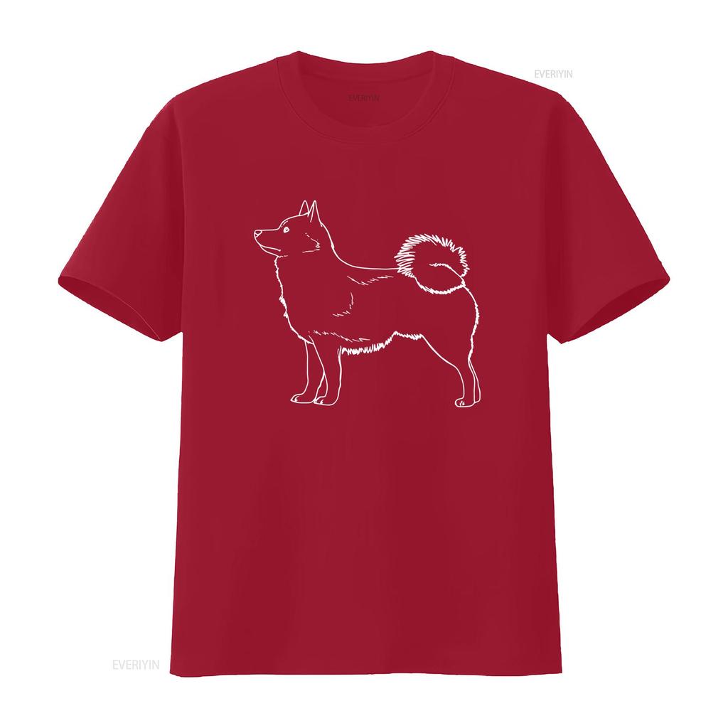 Schipperke Dog Cotton T Shirt Stylish Design for Lovers Vintage Washed Slightly Fashion Soft Casual Top For Everyday Wear