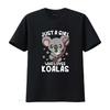 Koala Just a Girl Who Loves Koalas T Shirt Vintage Washed Breathable Top For Everyday Wear Soft Graphic Casual Streetwear