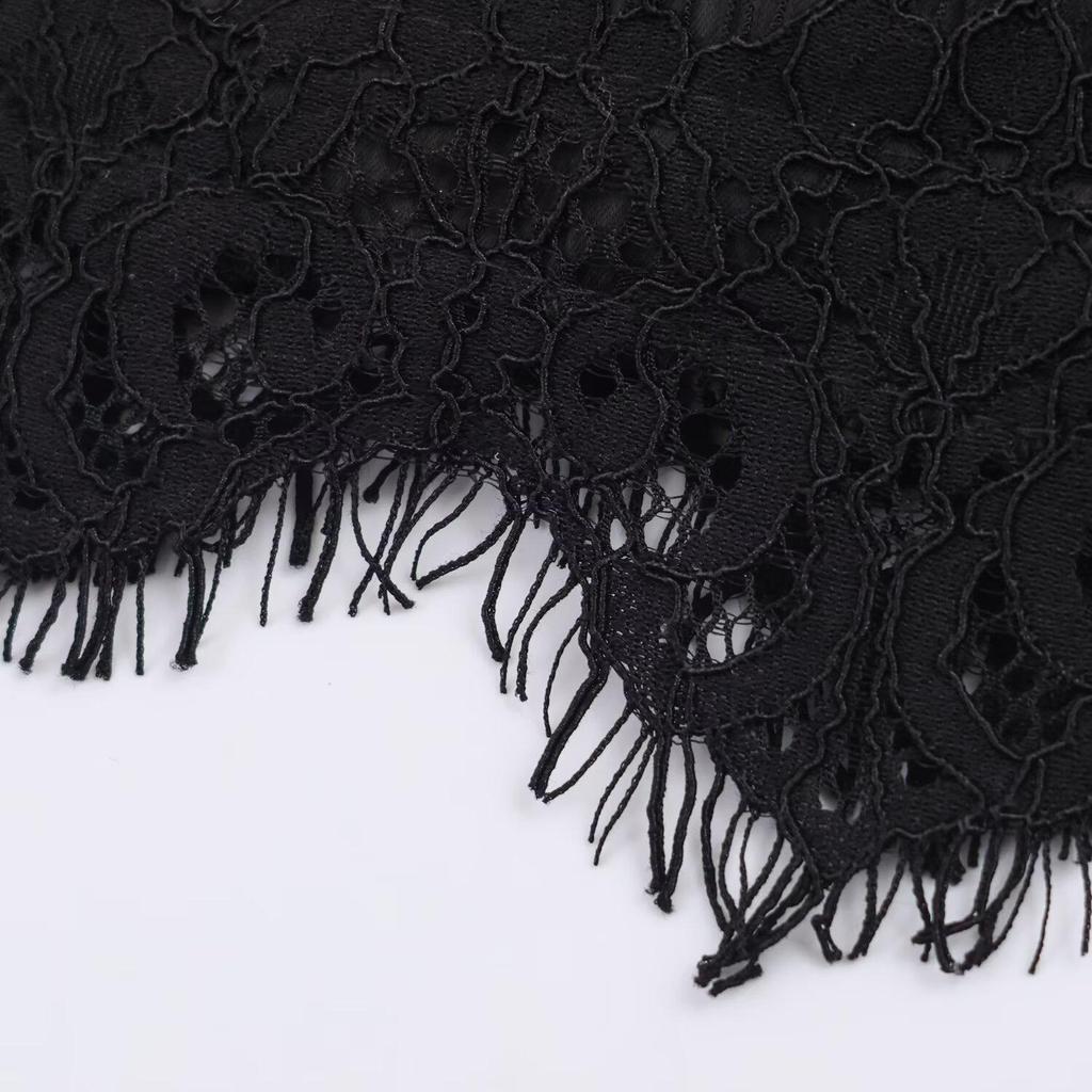 Trendy European & American Style French Lace Hem Skirt Pants - Fashionable, Versatile, Comfortable