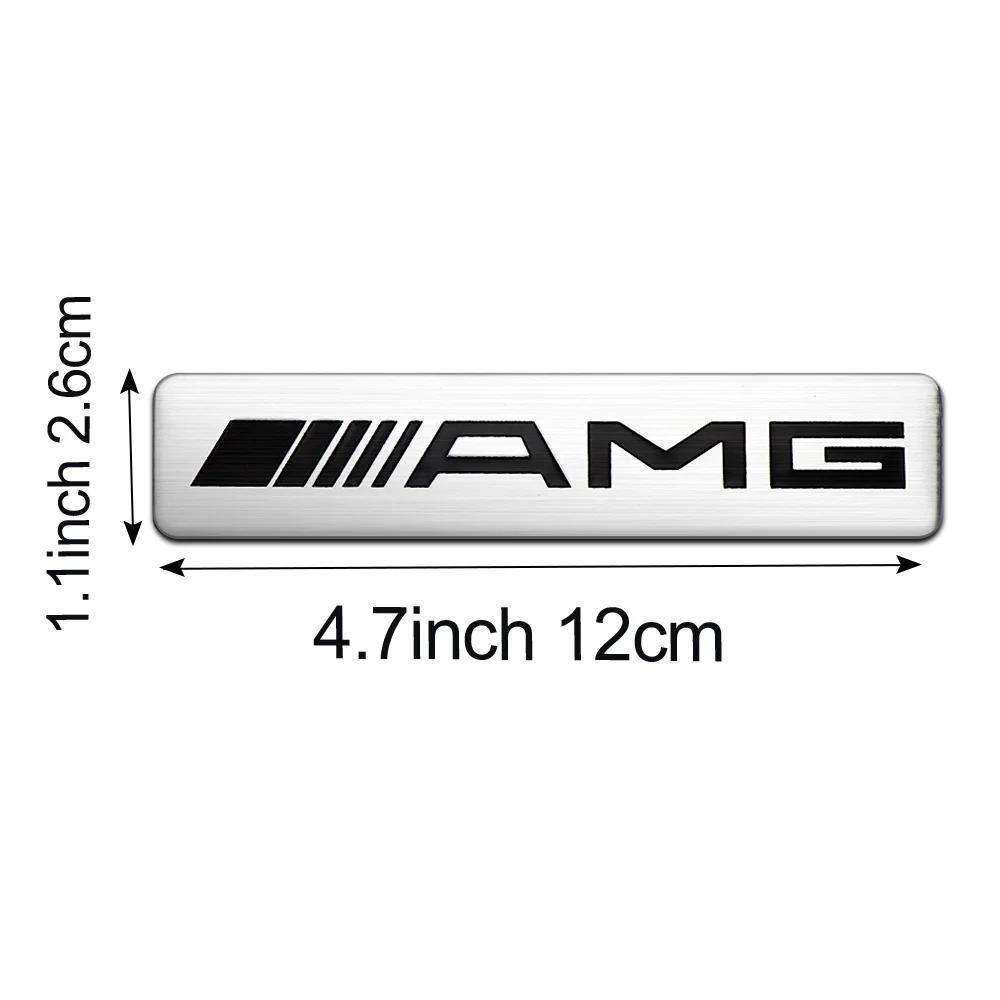 1PCS 3D Aluminum Car Body Trunk Stickers Auto Modification Accessories AMG For Mercedes BenzW108 W124 GLC CLA CLS A B C E Class NKT0