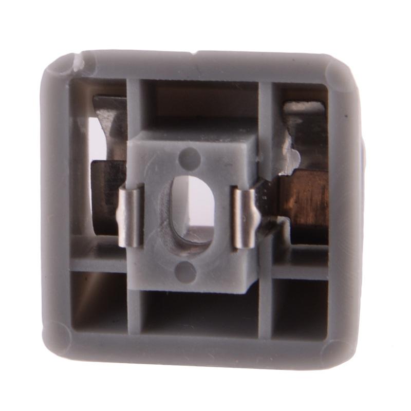 12681000127101 2Pcs Car Gray Sun Visor Hook Clip Holder Fit For Mercedes Benz W201 W123 W124 W126