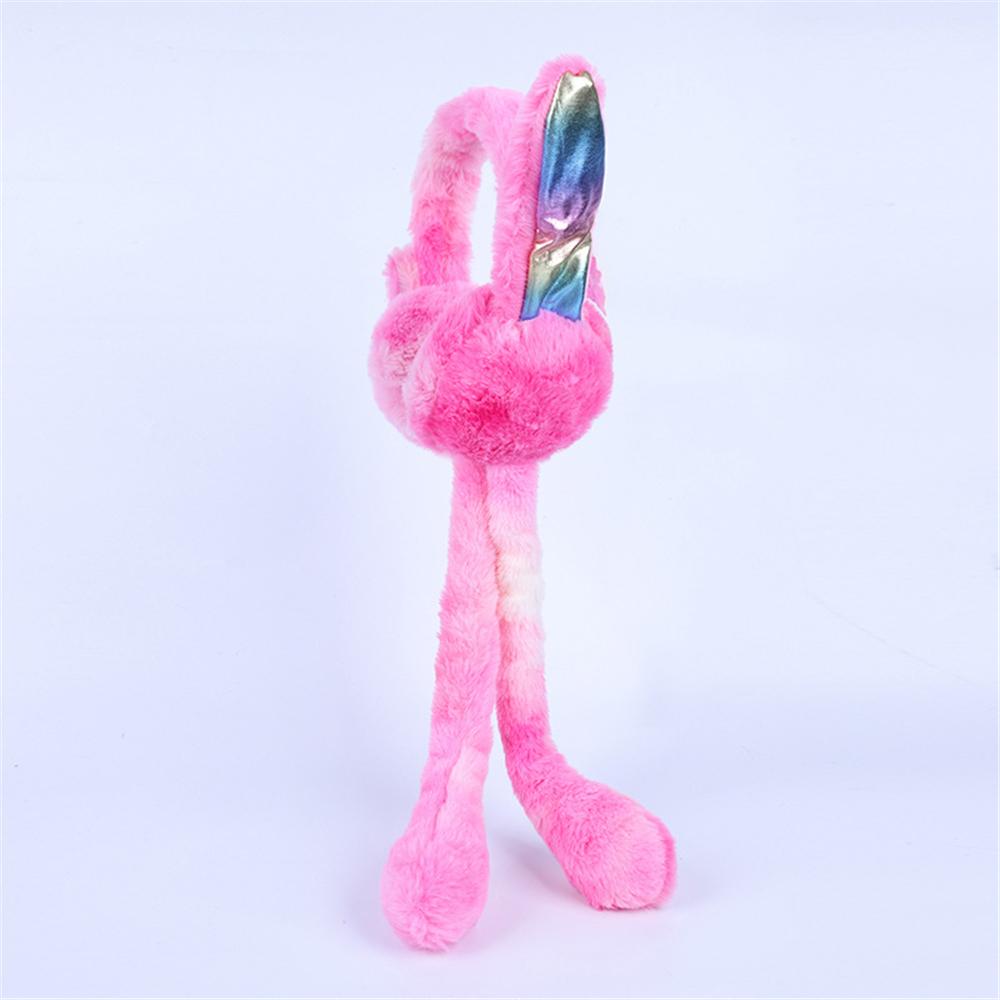 Winter Warm Plush Ear Warmers Soft Comfortable Gift Rainbow Airbag Earmuffs  for Women Girls