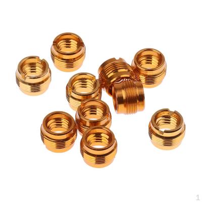 10 Pieces Microphone Clip Screw Thread Adaptor 3/8" To