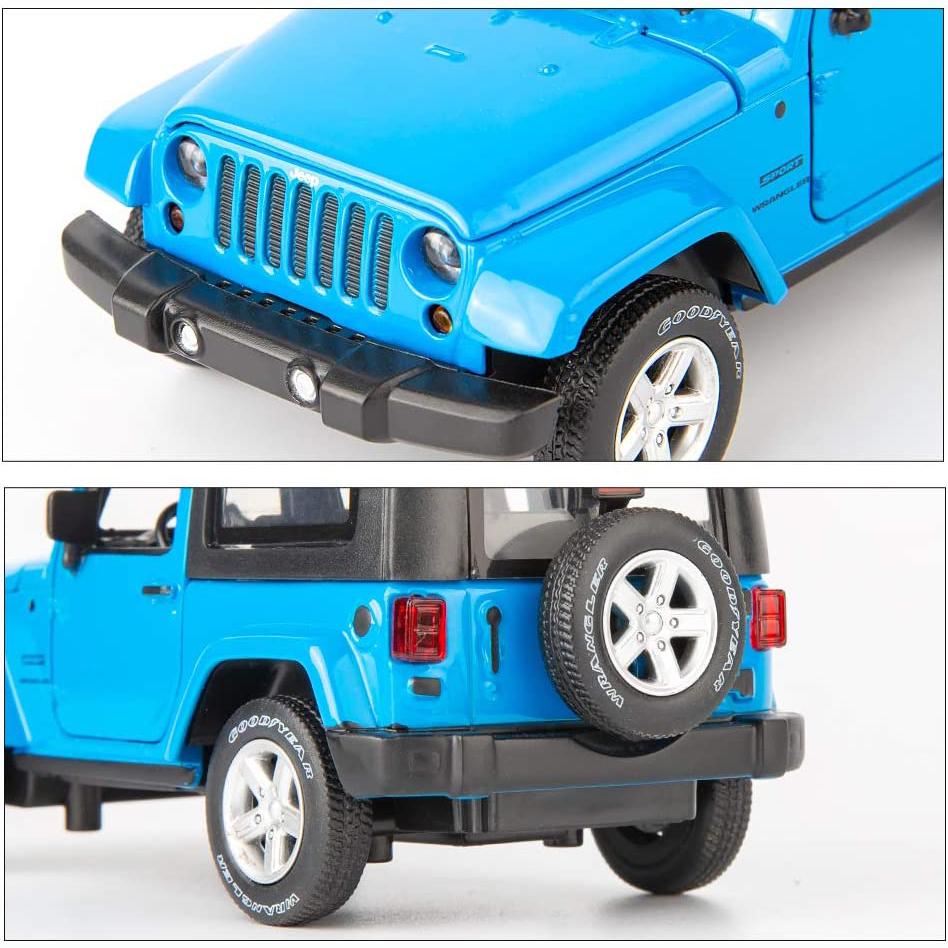 Carros Modelo Diecast Carros de Brinquedo, Wrangler 1:Carro de brinquedo retrátil em liga de escala 32 com brinquedo de som e luz para meninas e meninos brinquedos infantis