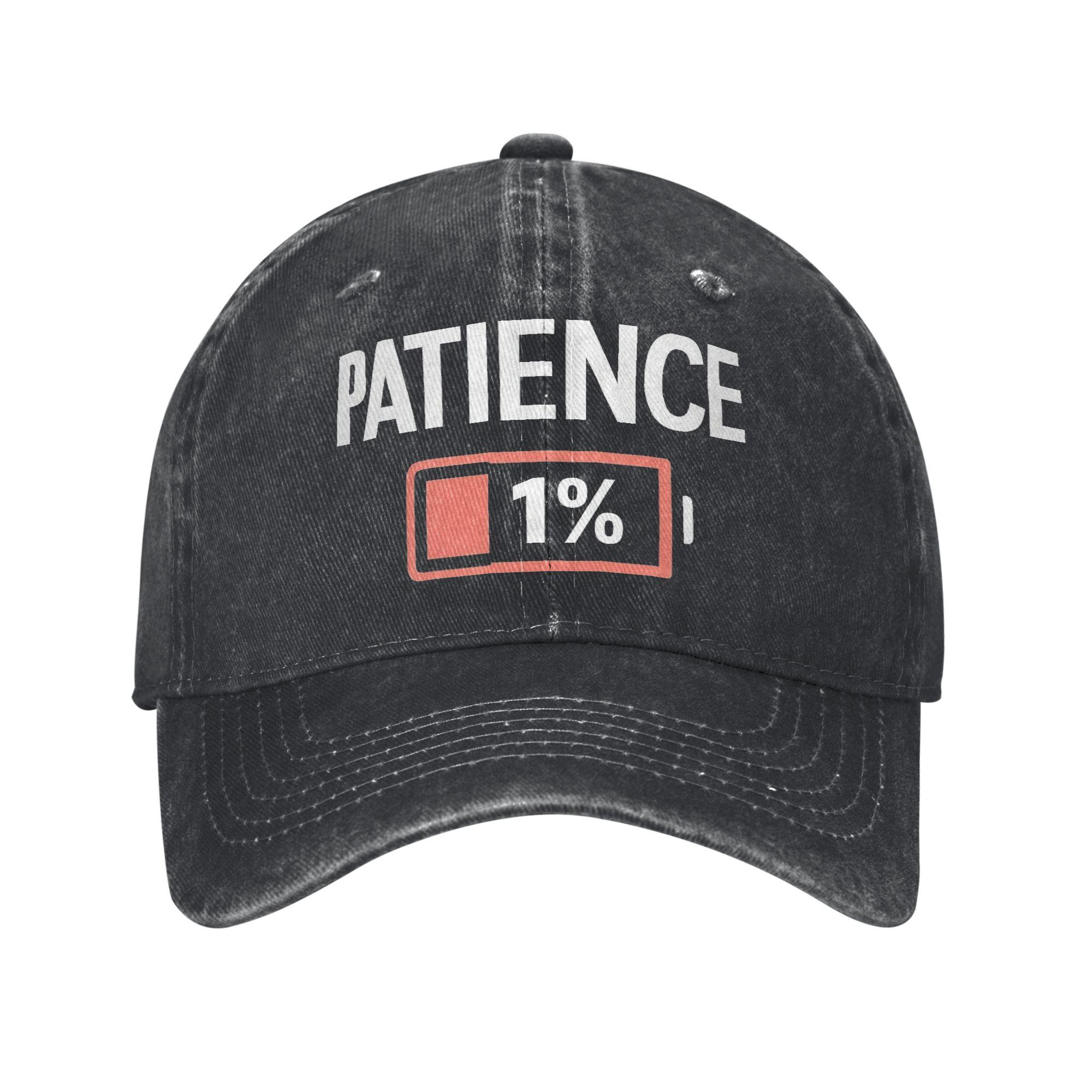 Unisex Women Patience at Gift Caps Headwear Baseball Caps Casual Snapback Hat Adjustable Adjustable