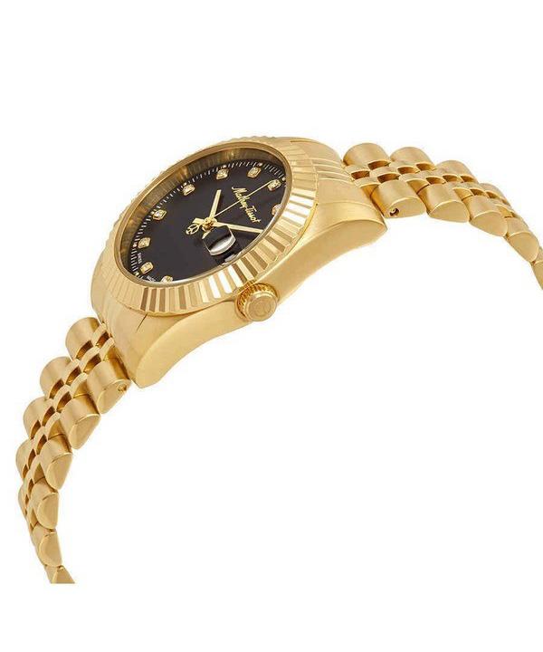 Mathey-Tissot Dámske hodinky Mathy III Gold Tone nerezová oceľ čierny ciferník Quartz D810PDI