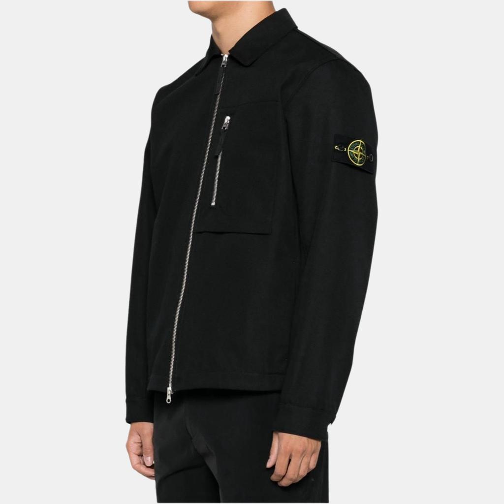 Stone Island Compass Badge Jacket Black Men Tops 811511103-V0029