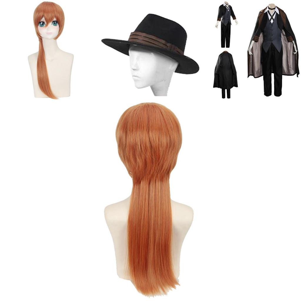 Bungo Stray Dogs Nakahara Chuuya Cosplay Kostyme Stilig Middelalder Detektivantrekk